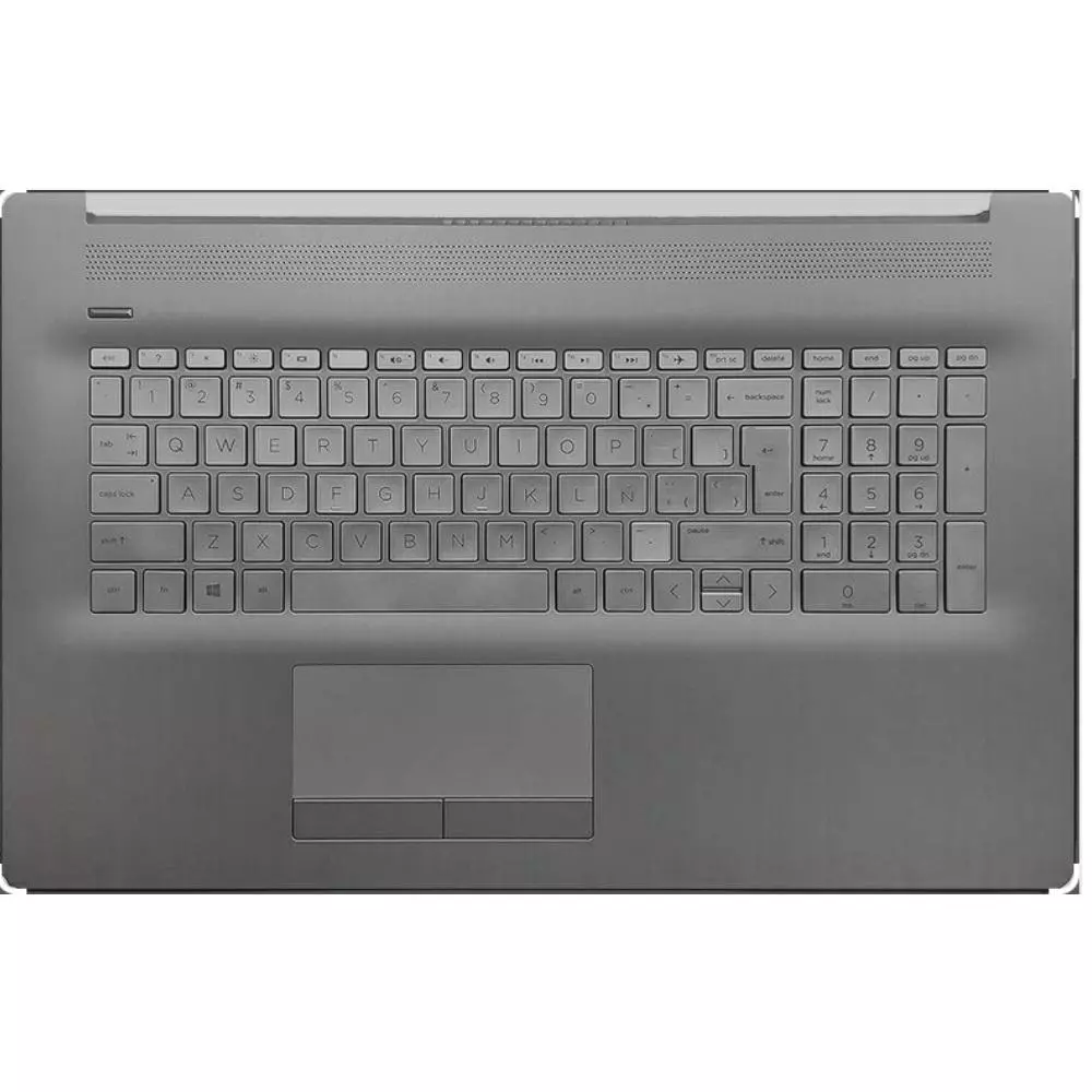 Top case + Teclado compatible para port&aacute;til HP 17-BS / 17-BY Plata