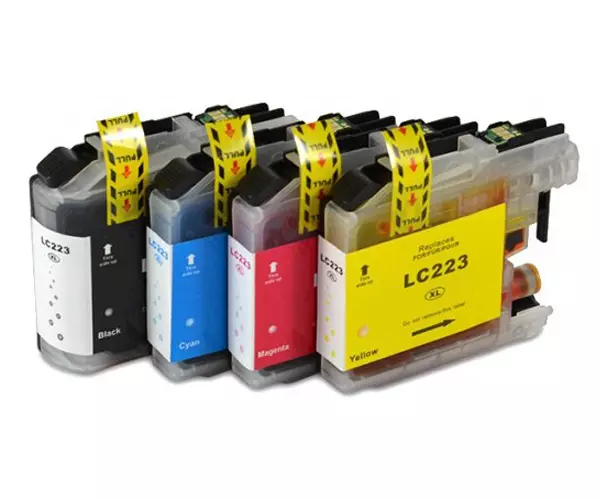 Tinta gen&eacute;rica para BROTHER LC221 / LC223 Amarillo