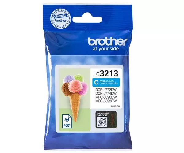 Tinta Original Brother LC3213 Cian 400 Pag.