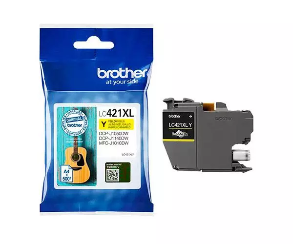 Tinta Original Brother LC421 XL Amarillo