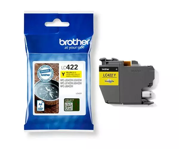 Tinta Original Brother LC422 Amarillo