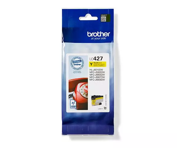 Tinta Original Brother LC427 Amarillo / 1.500 Pag.