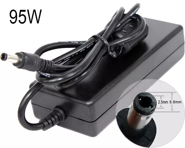 Cargador compatible para port&aacute;til TOSHIBA 95W 15V 6.3A 5.5x2.5 mm Dayma