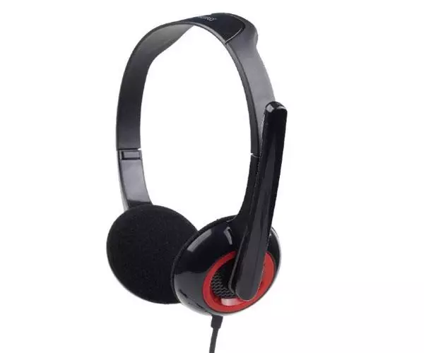 Auriculares con microfono Gembird MHS-002 / 2x Jack 3.5mm / Negro-Rojo