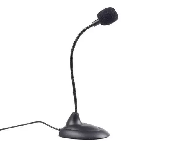 Microfono de sobremesa Gembird / Jack 3.5mm / cable 2m / Negro MIC-205