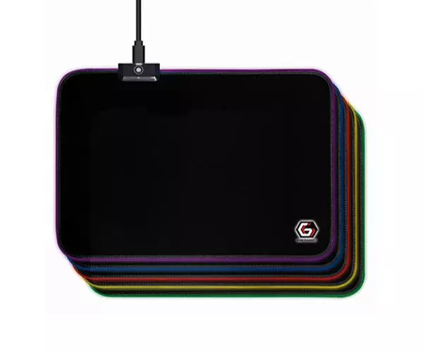 Alfombrilla Gaming Led RGB Gembird / Usb / 10 Modos Iluminacion Led / 250x350mm / MP-GAMELED-M