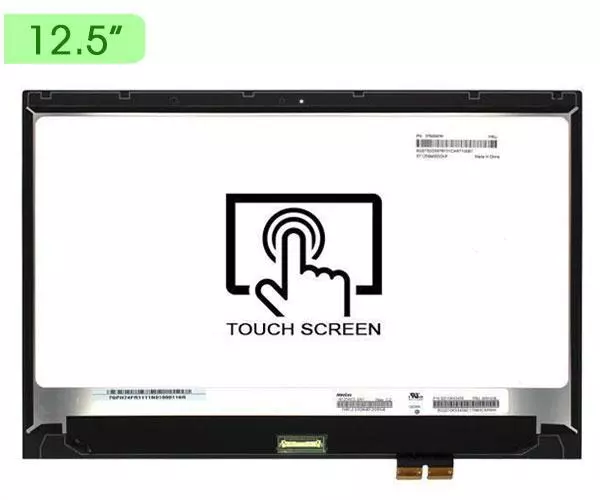 Pantalla para port&aacute;til LED 12.5" Slim 30 Pines Full HD T&aacute;ctil