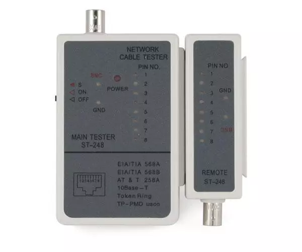 Tester para cables RJ45 y RG58 / Gembird / NCT-1