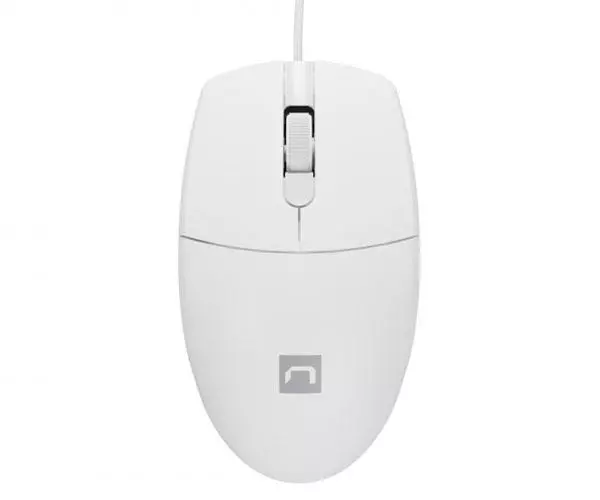 Raton USB Natec Ruff 2  Blanco / 1000 Dpi / Ambidiestro NMY-1988