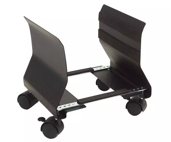 Soporte cpu con ruedas adaptable phoenix / Acero / muy resistente / Negro PH605CPUB