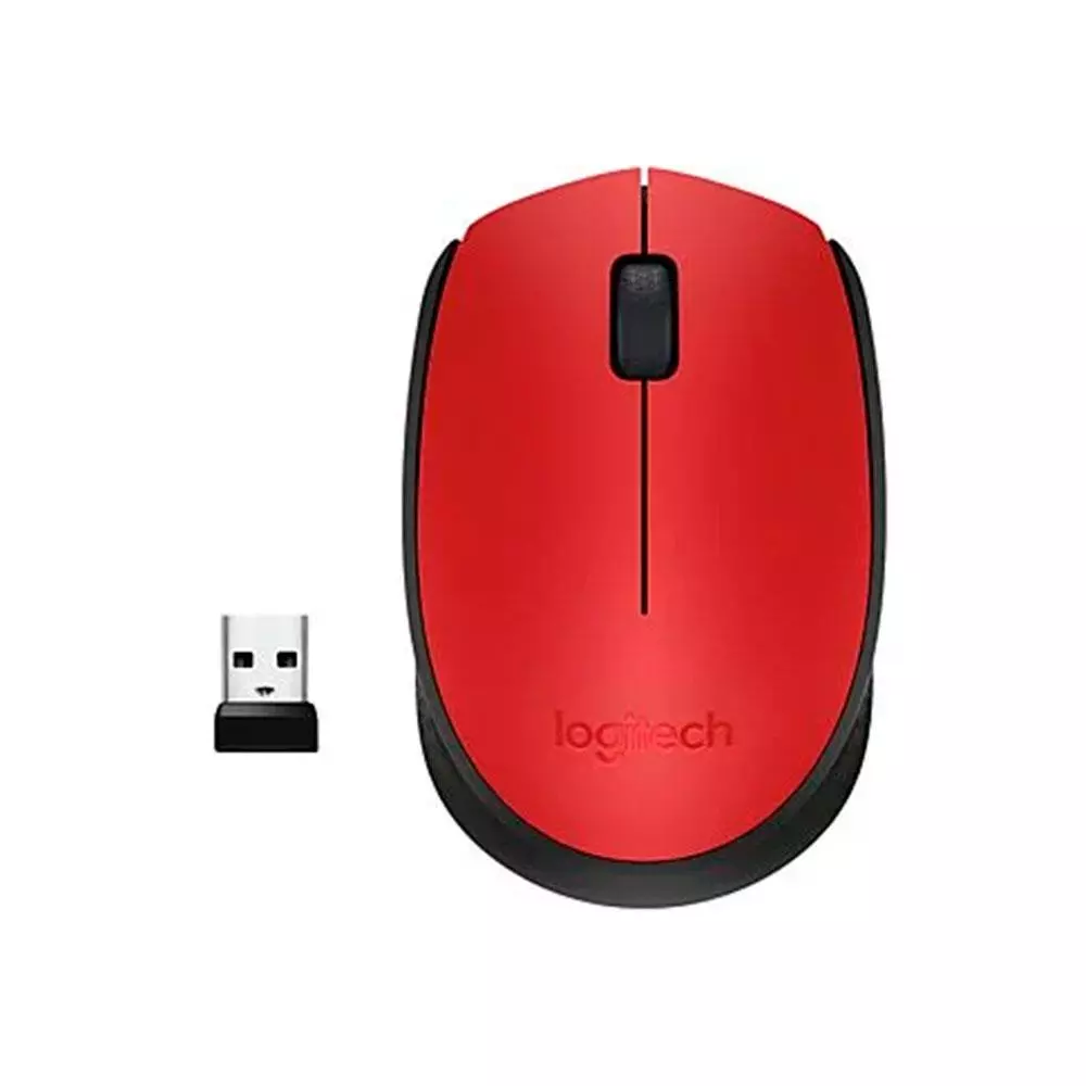 Raton &oacute;ptico inal&aacute;mbrico Logitech M171 Rojo  910-004641