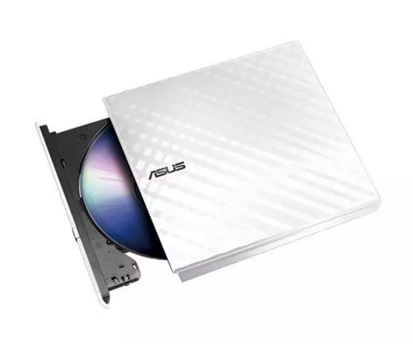 Grabadora Externa Asus USB 2.0 / DVD-RW / Slim / Blanca  / sdrw-08d2s-u lite