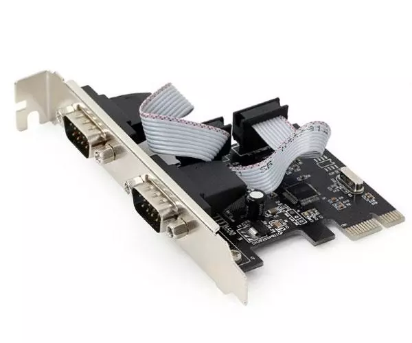 Tarjeta Pci express 2x Puertos Serie Db9 / Rs232 / Adaptador perfil bajo Gembird  SPC-22