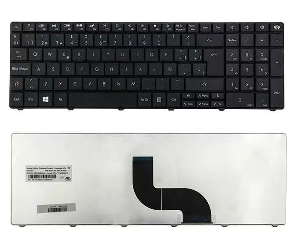 Teclado compatible para port&aacute;til PACKARD BELL Le11 / Le11bz / Te11bz / Te11hc / Te69kb / negro
