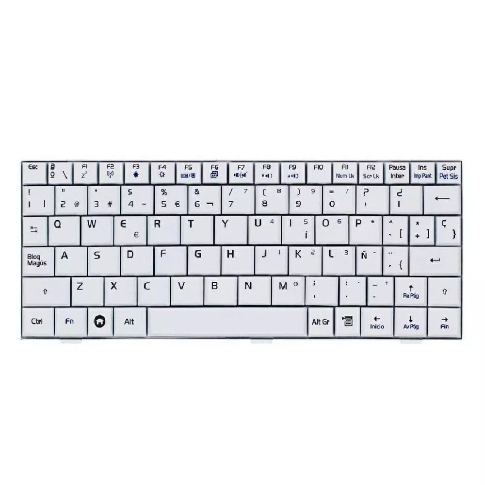 Teclado compatible para port&aacute;til ASUS EEEPC 700 Blanco