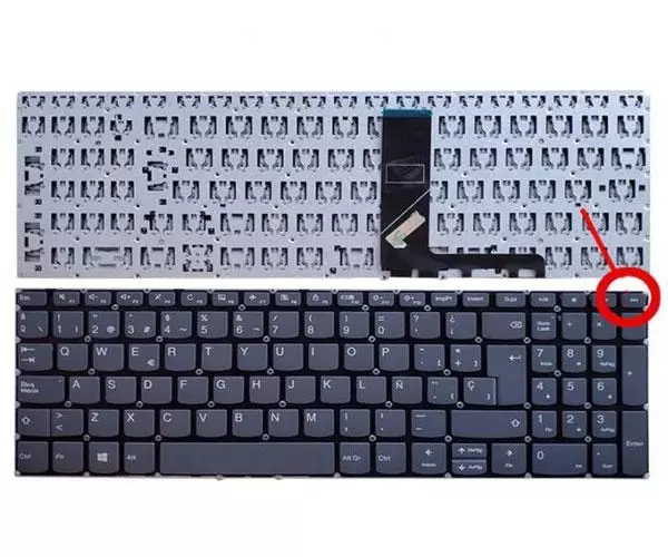 Teclado compatible para port&aacute;til LENOVO Ideapad V130-15Ikb / 330s-15ikb / Sin marco / Sin Boton Encendido / Sn20m62915