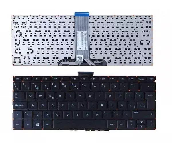 Teclado compatible para port&aacute;til HP Pavilion X360 11-K / X360 11T-K / X360 13-U / Intro grande / Negro
