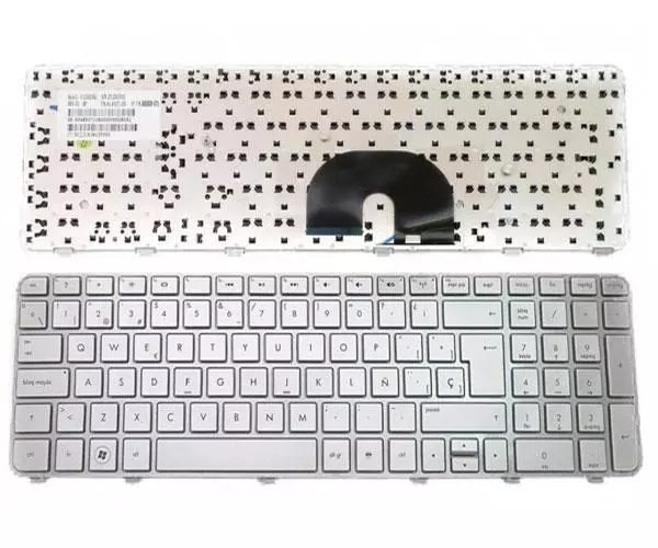 Teclado compatible para port&aacute;til HP Dv6-6000 / Dv6-6100 / Dv6-6200 / Plata