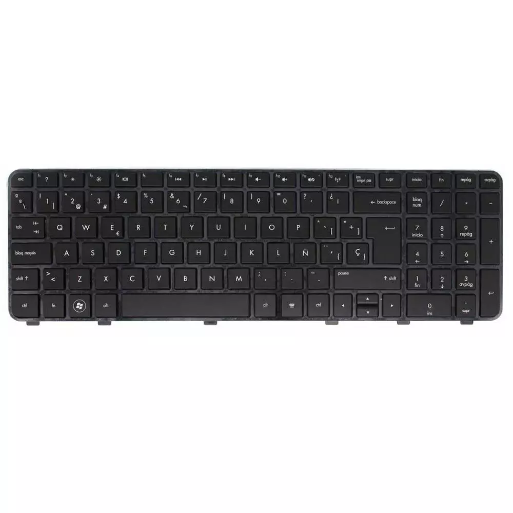 Teclado compatible para port&aacute;til HP dv6-6000 / dv6-6100 / dv6-6200 series negro