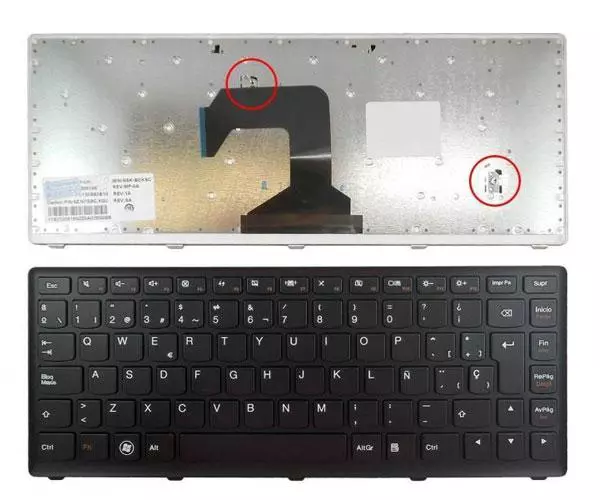 Teclado compatible para port&aacute;til LENOVO S300 / S400 / S415 Negro