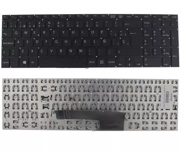 Teclado compatible para port&aacute;til SONY Svf15 Negro / sin marco