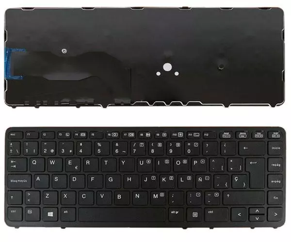 Teclado compatible para port&aacute;til HP Elitebook 840 g1 / 850 g1 / 840 g2 / 850 g2 / zbook 14 / 730794-071