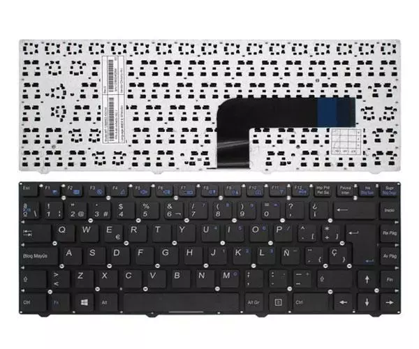 Teclado compatible para port&aacute;til CLEVO w540 / w5400 negro