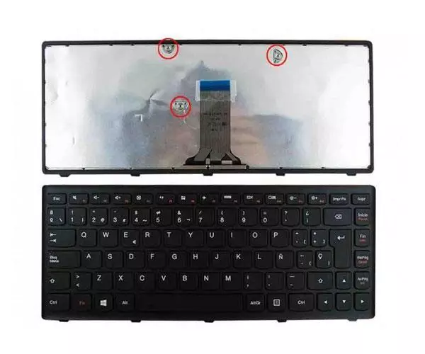 Teclado compatible para port&aacute;til LENOVO Flex 14 g400s / g400s / s405s / s410p / negro