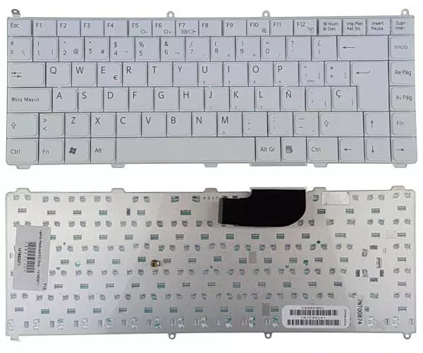 Teclado compatible para port&aacute;til SONY vgn-ar / vgn-fe series Blanco