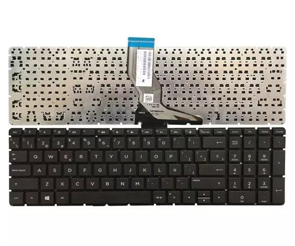 Teclado compatible para port&aacute;til HP Pavilion 15-bs / 15-bw / 15-br / 925008-071 / Tecla Enter Horizontal / Sin marco negro