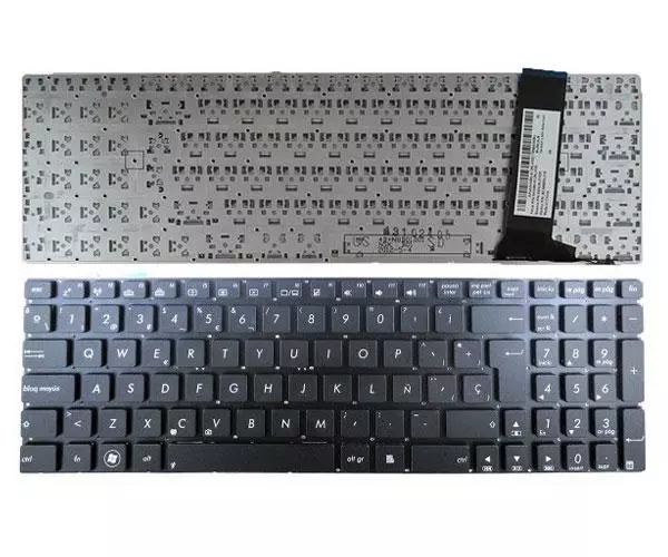 Teclado compatible para port&aacute;til ASUS n56 / n56dp / n56vm / n76 / negro sin marco