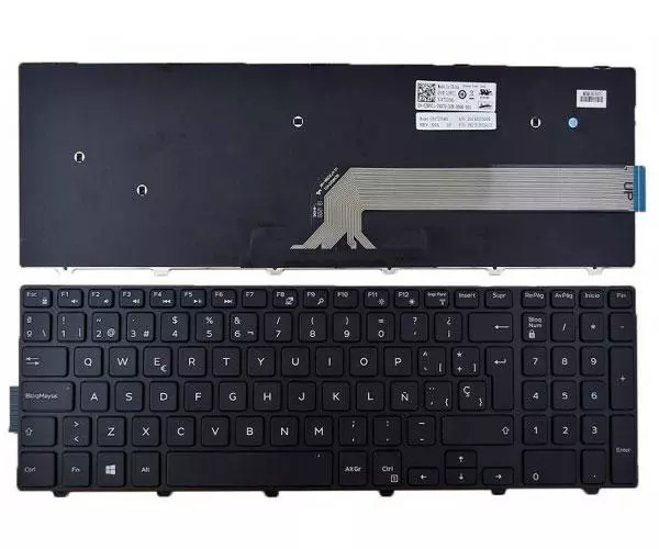 Teclado compatible para port&aacute;til DELL Inspiron 15-5000 series 5521 / 5542 / 5547 negro