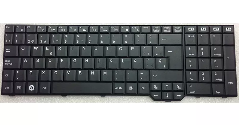 Teclado compatible para port&aacute;til FUJITSU Amilo xa3520/pi3625/3530/3670  bk