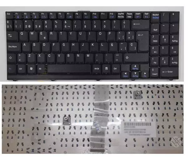 Teclado compatible para port&aacute;til LG Lw60 / Lw70 / Lw75 / Negro