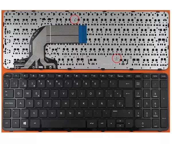 Teclado compatible para port&aacute;til HP Pavilion 15-e / 15-n / 250 g3 / 17-e / 15-r / negro win8 con marco