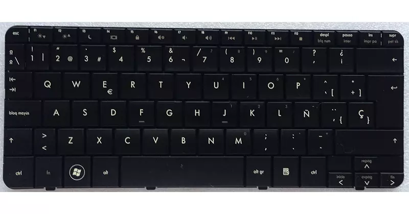 Teclado compatible para port&aacute;til HP dv2 series/dv2-1000 series  negro