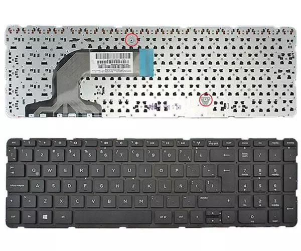Teclado compatible para port&aacute;til HP Pavilion 15-e /15-n / Hp 250 g3/ negro flame win8 sin marco