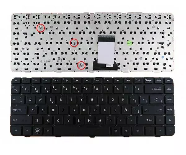 Teclado compatible para port&aacute;til HP Pavilion dm4-1000 dv5-2000 series negro sin marco