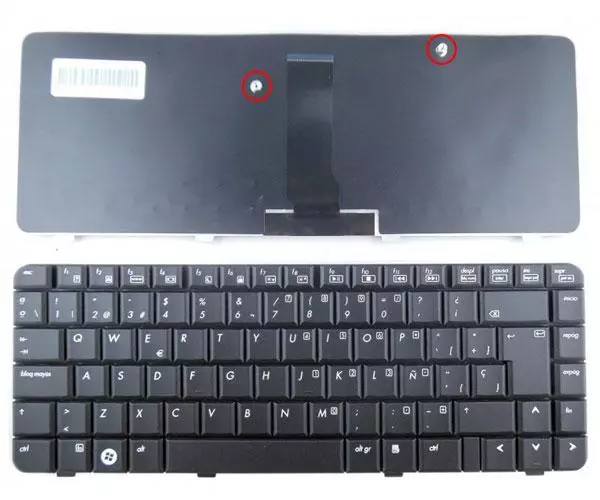 Teclado compatible para port&aacute;til HP 510 series / 6520 / 6520s negro