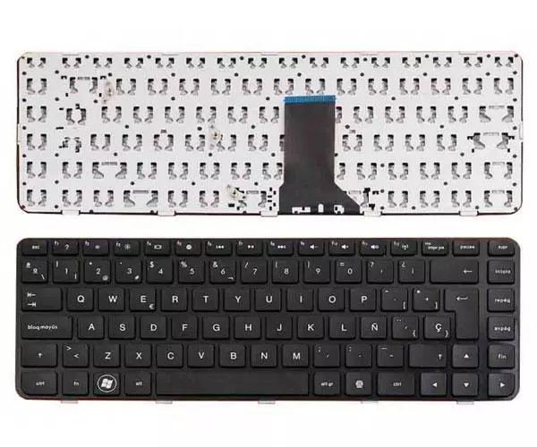 Teclado compatible para port&aacute;til HP Pavilion dm4-1000 dv5-2000 series negro con marco