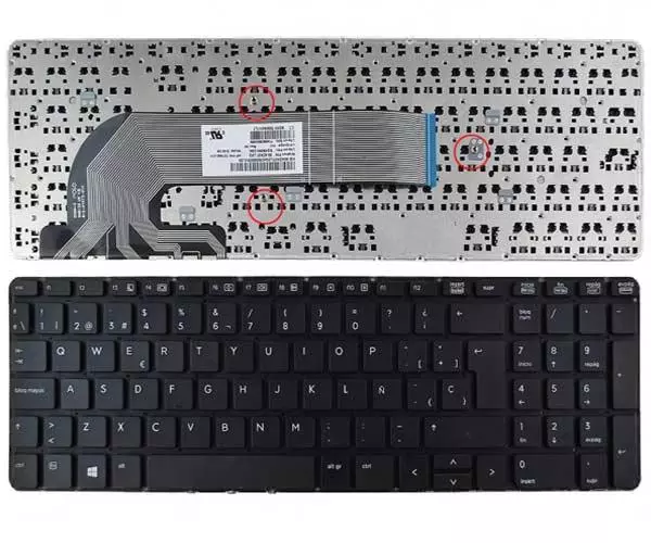 Teclado compatible para port&aacute;til HP Probook 450 g1 / 450 g0 / 455 g1 / g470 g1 / negro sin marco