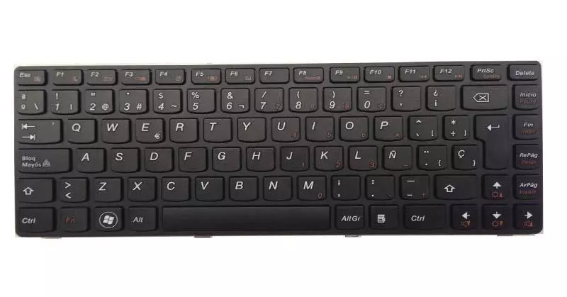 Teclado compatible para port&aacute;til LENOVO z380/ z480/ z485/ g480/ g485 negro