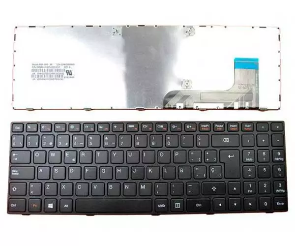 Teclado compatible para port&aacute;til LENOVO IdeaPad b50-10 / 100-15 / 100-15iby / frame negro / win 8
