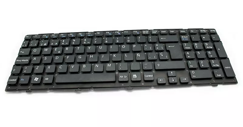 Teclado compatible para port&aacute;til SONY Vaio vpc-eh negro sin marco