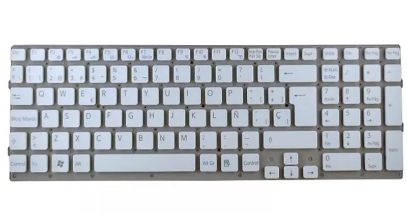 Teclado compatible para port&aacute;til SONY vpc-ec blanco  vpcec2m1e / vpceb4e1