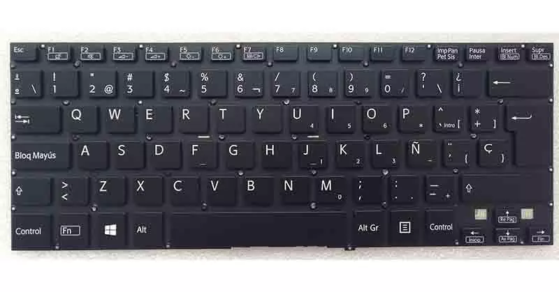 Teclado compatible para port&aacute;til SONY fit 14 negro