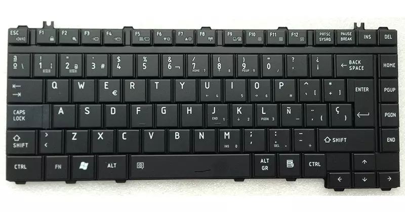 Teclado compatible para port&aacute;til TOSHIBA A200 / M200 / L200/ L300/ F40  negro