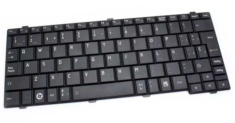 Teclado compatible para port&aacute;til TOSHIBA nb200/nb205/nb250/nb500 negro
