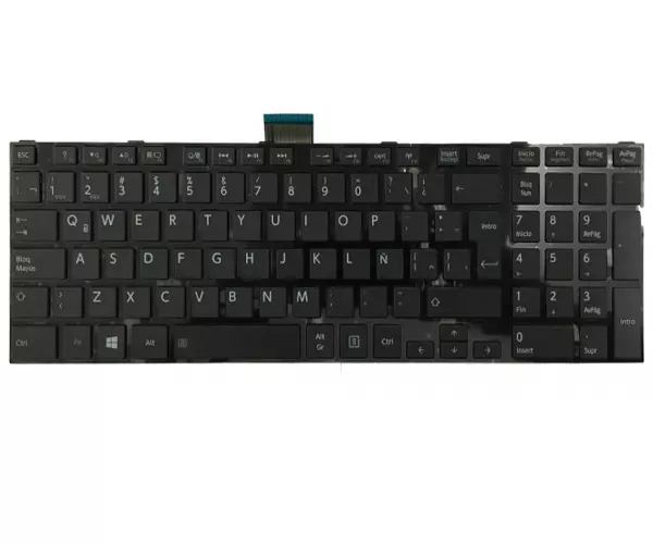 Teclado compatible para port&aacute;til TOSHIBA Satellite s50 / l50-a / s50-a / Marco negro