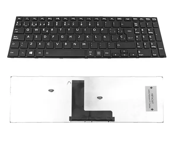 Teclado compatible para port&aacute;til TOSHIBA Satellite c50t-b/ c50dt-b / r50-b / c50-b / Marco Negro